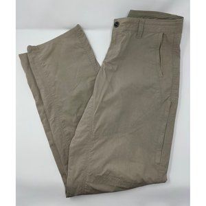 Kuhl Pants Women 10 Regular khaki tan Cargo Roll Up Snap Legendary Hiking Pants